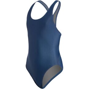 Essential Solid Wide Strap One Piece Swimsuit Youth (22-28)