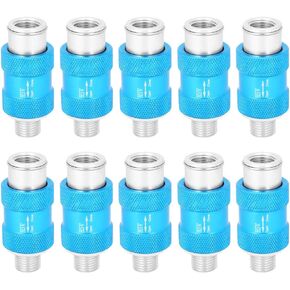 10Pcs HSV-08 Hand Push Valve Slide Switch Pneumatic Type Hand Slide Valve Mechanical Accessory Aluminum CorrosionResistant, Other Valve Accessories