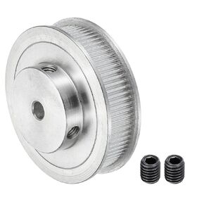 MECCANIXITY 80 Teeth 8mm Bore Timing Pulley, Aluminium Synchronous Wheel 22mm with Screw for 3D Printer Belt, CNC Machine