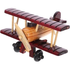 Retro Airplane Ornaments Retro Decor Vintage Decor Models Airplane Model Vintage Aircraft Wood Crafts Plane Ornament Home Decor Wooden Wood Products Household Miniature