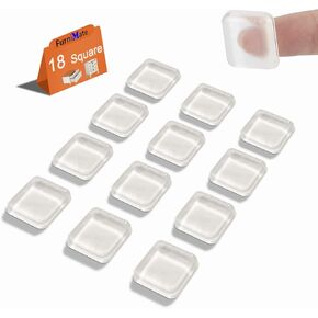 Door Slam Stopper Preventer 30PCS, Anti Door Slam, Door Silencers Bumpers for Slamming, Clear Cabinet Door Bumpers, Rubber Bumpers Self Adhesive 2.5x0.4x0.08 inches