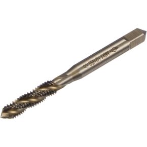 uxcell Metric Spiral Flute Thread Taps, M6 x 1 H2 Screw Threading Tap, Machine Tapping Tools for Machinist Repair (M35 Cobalt High Speed Steel (HSS-CO), Uncoated)