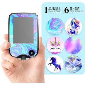 RockaDex decals compatible for Freestyle Libre Decal Set (Boho Theme)