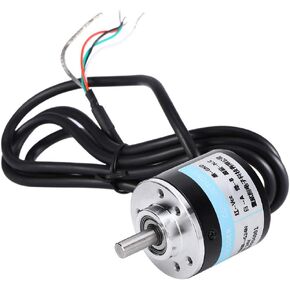 600P/R Rotary Encoder 2‑Phases Magnetoelectric Incremental Rotation Encoder 5V‑24V AB Switch Encoders Shaft 6mm Cable Length 1.5 Meter