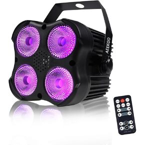 LED Par Lights, RGBW Par Can Light Stage Lights with Sound Activated, Super Bright Wash Lights Remote & DMX Control DJ Uplights for Event Wedding Church Festival Party Bar Stage Lighting ﻿