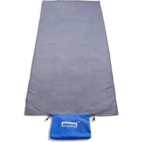 Travel Hot Yoga Mat Towel, Silicone Dot No-Slip Design, Silver Ion Odor Free Split Microfiber, Super Absorbent, Easy Care, Built-in Storage Pouch Included. Lightweight -11.1 oz. 70"x24". in Kuwait