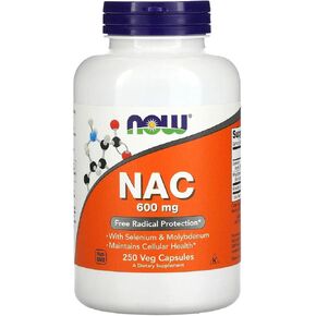 Now Foods NAC 600 mg - 250 Vcaps 2 Pack