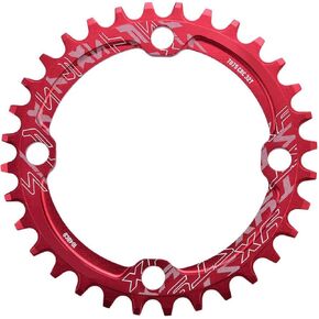 Alomejor Bike Chain Ring 32/34/36/38T BCD 104 Mountain Bike Steel Single Crank Chain Ring Repair Parts for Outdoor Cycling