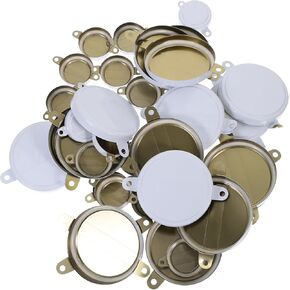 VILLCASE Drum Bung Plug, Steel Bung Plug Drum Bung, Buttress Bung Caps, Barrel Caps Drum Lids with Silicone Seals Rings for 200l Barrels Drums, 20pcs
