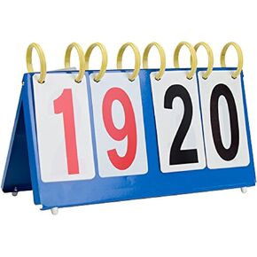Portable Table Top Scoreboard | Easy-Flip Indoor/Outdoor Scorekeeper | Professional/Recreational Coach and Referee Gear for Any Sport: Basketball, Football, Baseball, and More