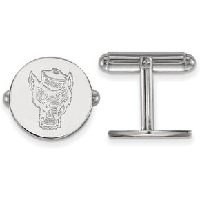 NC State Cufflinks (Sterling Silver)