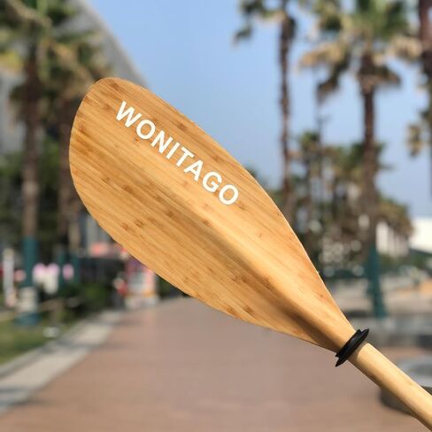 Full Carbon Fiber Kayak Paddle with Large Paddle Blade, 2-Piece, Floating Adjustable Kayak Paddles with Paddle Bag, 215-225 cm/85-89 Inches in Saudi Arabia