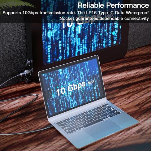 موصل مقاوم للماء بمنفذ CNLINKO LP-16 من النوع C، مقبس أوعية مثبتة على لوحة ذات 4 فتحات مع غطاء مانع للتسرب، حماية متزاوجة IP67 (نموذج معدني) in Kuwait