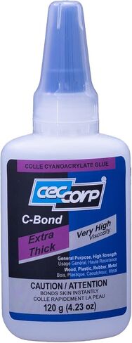 CECCORP Super Glue - C-Bond Extra Thick, 1.05 oz (30 g), Very High Viscosity Cyanoacrylate Adhesive, Clear CA Glue for All Purposes in Saudi Arabia