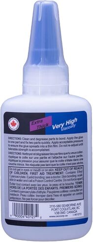 CECCORP Super Glue - C-Bond Extra Thick, 1.05 oz (30 g), Very High Viscosity Cyanoacrylate Adhesive, Clear CA Glue for All Purposes in Saudi Arabia