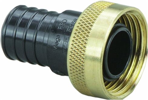 VIEGA 50141 Pureflow Zero Lead Poly Alloy Pex Crimp Supply Adapter with 3/4" x 1 Crimp x Manabloc Supply (3-Pack) in Saudi Arabia