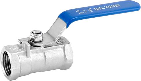 QWORK 1/2 Inch NPT Stainless Steel Ball Valve, 2 Pack Standard Port for Water, Oil, and Gas in Saudi Arabia