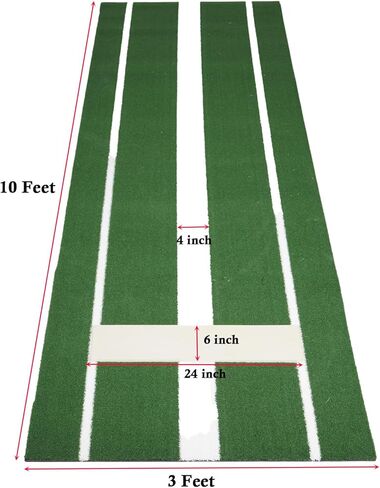 حصيرة رمي الكرة اللينة مقاس 3 × 10 بوصات، أباريق البيسبول، حصيرة ضرب الكرة اللينة الخضراء، حصيرة رمي العشب الاصطناعي، أدوات تدريب رمي الكرة اللينة للأماكن الداخلية والخارجية in Kuwait