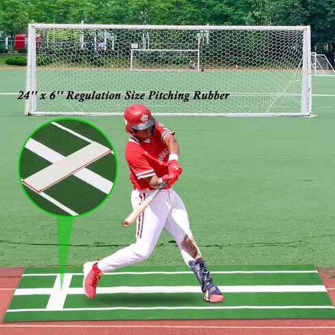 حصيرة رمي الكرة اللينة مقاس 3 × 10 بوصات، أباريق البيسبول، حصيرة ضرب الكرة اللينة الخضراء، حصيرة رمي العشب الاصطناعي، أدوات تدريب رمي الكرة اللينة للأماكن الداخلية والخارجية in Kuwait