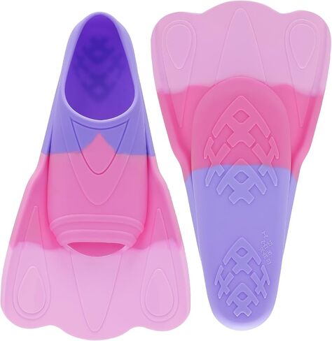 Kids Swim Fins,Short Youth Swim Flippers for Kids Swimming Training Fins for Lap Swimming Pool Snorkeling for Children Girls Boys Beginner in Saudi Arabia