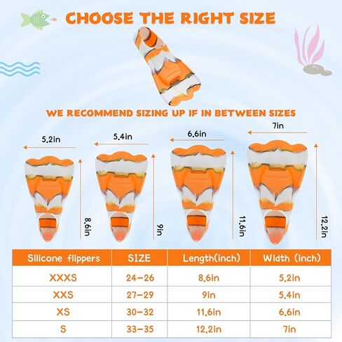 Kids Swim Fins,Short Youth Swim Flippers for Kids Swimming Training Fins for Lap Swimming Pool Snorkeling for Children Girls Boys Beginner in Saudi Arabia
