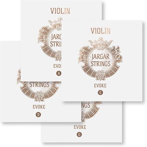 Jargar Evoke Violin Set | Violin Strings 4/4 Full Set for Professionals and Aspiring Violinists | Powerful, Direct Response with Brilliant Sound Color | Made In Denmark | Full Set in Kuwait