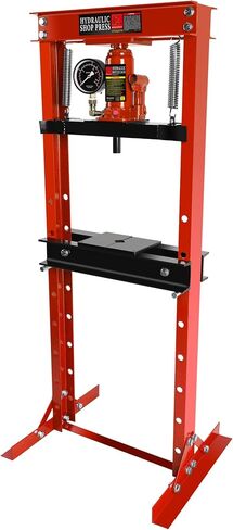 12 Ton Hydraulic Press,Benchtop Press with Press Plates,Adjustable Working Table Height,H Frame,Metal Hydraulic Shop Press for Automotive,Store,Home Mechanics,Rear Wheel Bearing Blue in Saudi Arabia