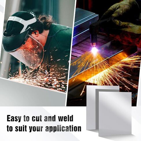 4 Pcs 18 Gauge 9 x 11.8 Inch (23 x 30cm) Steel Metal Sheets Cold Rolled Mild Carbon Steel Plates Square Weldable Panels for Industrial Projects DIY Use in Saudi Arabia
