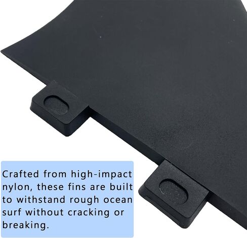 Surfboard Fin Set, 3 Fins (2 side big+1small center fin Style), Stronger Nylon Construction with Screws, Wax Comb and Key in Saudi Arabia
