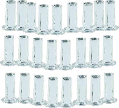 25 Pcs Multi-Grip Rivet-Nut M5 Pre-Bulbed Insert Nut Stainless Steel White-Zinc-Plated Rivet Nut in Saudi Arabia