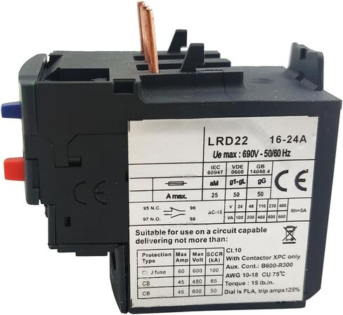 TeSys LRD22 مرحل حراري عند زيادة الحمل 16-24A مناسب للموصل LC1D25-38 in Saudi Arabia