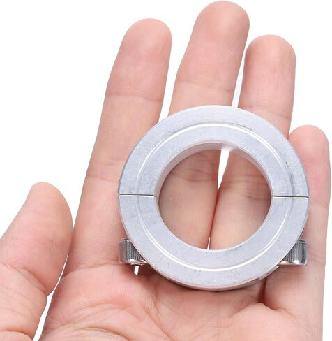 uxcell 4pcs Double Split Clamp-On Shaft Collar for 1-1/8" Shaft, Two-Piece Clamping Collar, 1-7/8" OD, 1/2" Thickness, Aluminum Alloy Set Screw Split Collar Clamp in Saudi Arabia