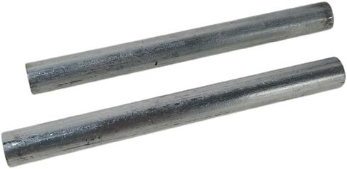 قضيب زنك عالي النقاء Zn 99.5% سبيكة قضيب مستدير طلاء كهربائي قطر قطر 10 مللي متر الطول: 100 مللي متر 2 قطعة in Kuwait