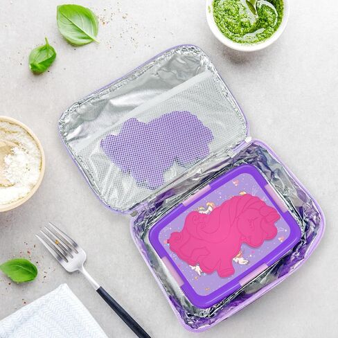 HiYZ Unicorn Bento Box for Kids, kids lunch box with 5-Compartment, Kids bento Lunch Box for ages 3-7, Leak-Proof, Durable, lunch box containers for Kid Back to School Meals, Snack Packing, Travel in Saudi Arabia