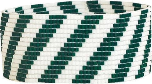 INK + ALLOY Game Day Striped Cuff Bracelets for Women, Beaded Stretch Bracelet for Sports Fans, Handmade Jewelry for College Students, Teachers, Team Gifts, 1-Inch W in Saudi Arabia