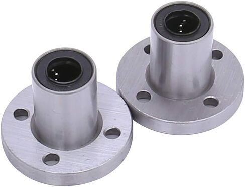 FKG LMF10UU شفة مستديرة جلبة الحركة الخطية محمل كروي 10X19X29mm، مجموعة من 2 in Kuwait