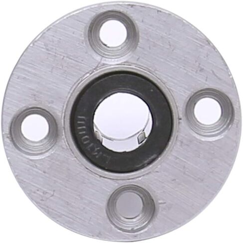 FKG LMF10UU شفة مستديرة جلبة الحركة الخطية محمل كروي 10X19X29mm، مجموعة من 2 in Kuwait