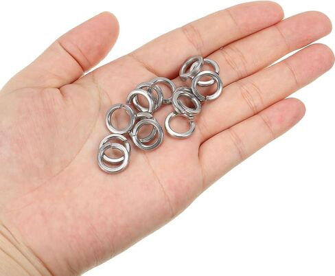 PATIKIL M3 Split Lock Washer, 30 Pack 3mm ID 5mm OD 304 Stainless Steel Spring Lock Washer Elastic Gasket for Screws Bolts, Silver Tone in Saudi Arabia