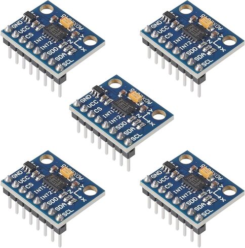5pcs GY-291 ADXL345 3-Axis Digital Acceleration of Gravity Tilt Module IIC/SPI Transmission in Saudi Arabia