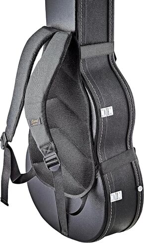 Ortega Guitars Hardshell Case Deluxe Backpack Straps w/Ergonomic Back Cushion-Carry Your Hardcase Like a Gig Bag-Black (Obps-dlx) in Saudi Arabia
