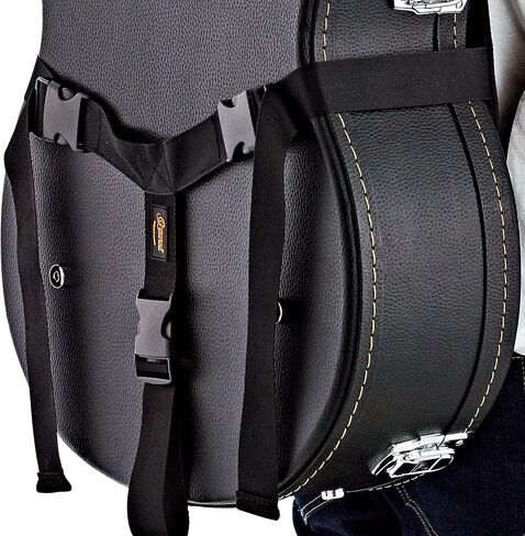 Ortega Guitars Hardshell Case Deluxe Backpack Straps w/Ergonomic Back Cushion-Carry Your Hardcase Like a Gig Bag-Black (Obps-dlx) in Saudi Arabia