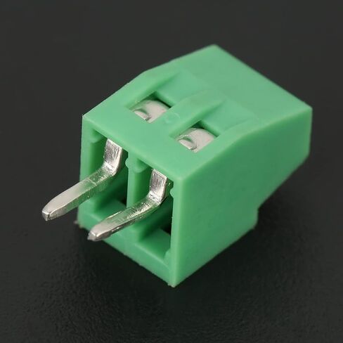 50pcs 2 PinTerminal Block Connector 2.54mm Pitch Green PCB Universal Screw Terminal Block Connector for Calculators General Computer Electronic Equipments in Saudi Arabia
