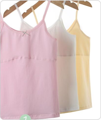 Teen Girls Camisole, Original Cotton Lining Undershirts Training Bras in Saudi Arabia