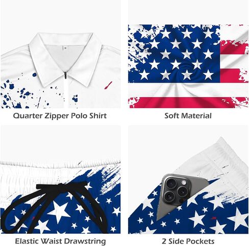 Men's Polo Shirt and Shorts Set Summer Casual Outfits Hawaiian Polo Suit for Men 2 Piece Short Set in Saudi Arabia