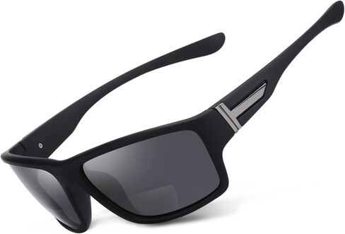 Polarized Bifocal Reading Sunglasses Men, Wrap Around Sports Sun Readers Build-In Glasses Fishing Driving in Saudi Arabia