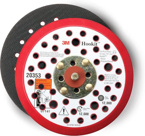 3M Hookit Low Profile Disc Pad 20352، 5 بوصة × 3/8 بوصة × 5/16-24 خارجي in Saudi Arabia