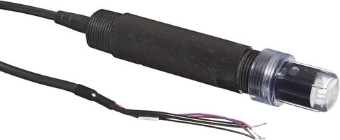 S272CD-TC Ryton PPS Body غمر منخفض التكلفة وأقطاب كهربائية للأس الهيدروجيني في الخط، تقاطع مزدوج، سطح مستو 3/4 بوصة NPT، للخدمة الشاقة مع مستشعر درجة الحرارة in Kuwait
