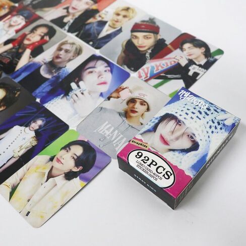 بطاقات صور Stray Kids 92 قطعة، بطاقات Lomo لتزيين جدران الصور، SKZ Merch لهدية عيد الميلاد، بطاقة صور KPOP للمجموعات (fe-ix) in Kuwait