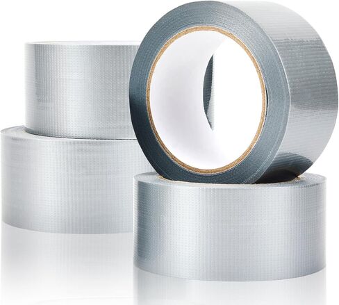 4 Pack Duct Tape Heavy 40 Yards x 2 Inch Duty Waterproof Silver Duct Tape,for Indoor Outdoor Repairs Tear by Hand,Sticky, Durable, Heat Resistant, No Residue and Tear by Hand in Saudi Arabia