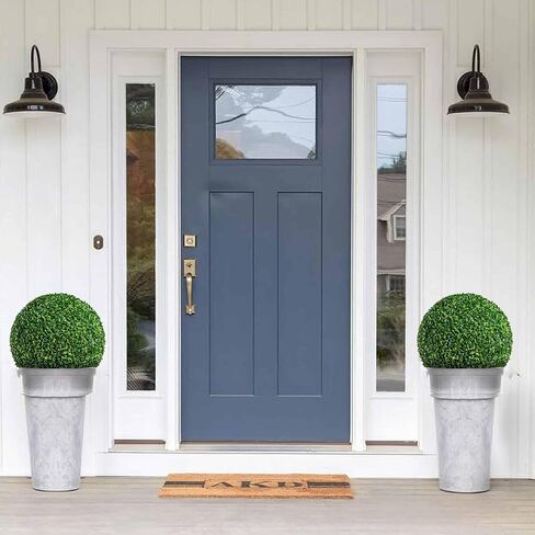 Two 16 Inch Artificial Plant Purple Topiary Ball, UV Resistant Anti-Fading Faux Boxwood Balls, Hanging Fake Plants Balls for Indoor Outdoor, Garden, Wedding Party Decor in Saudi Arabia